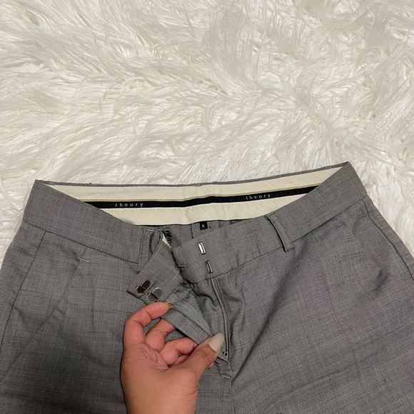 2𝒇𝒐𝒓$150 THEORY wool gray pants Size6 - Picture 3 of 9